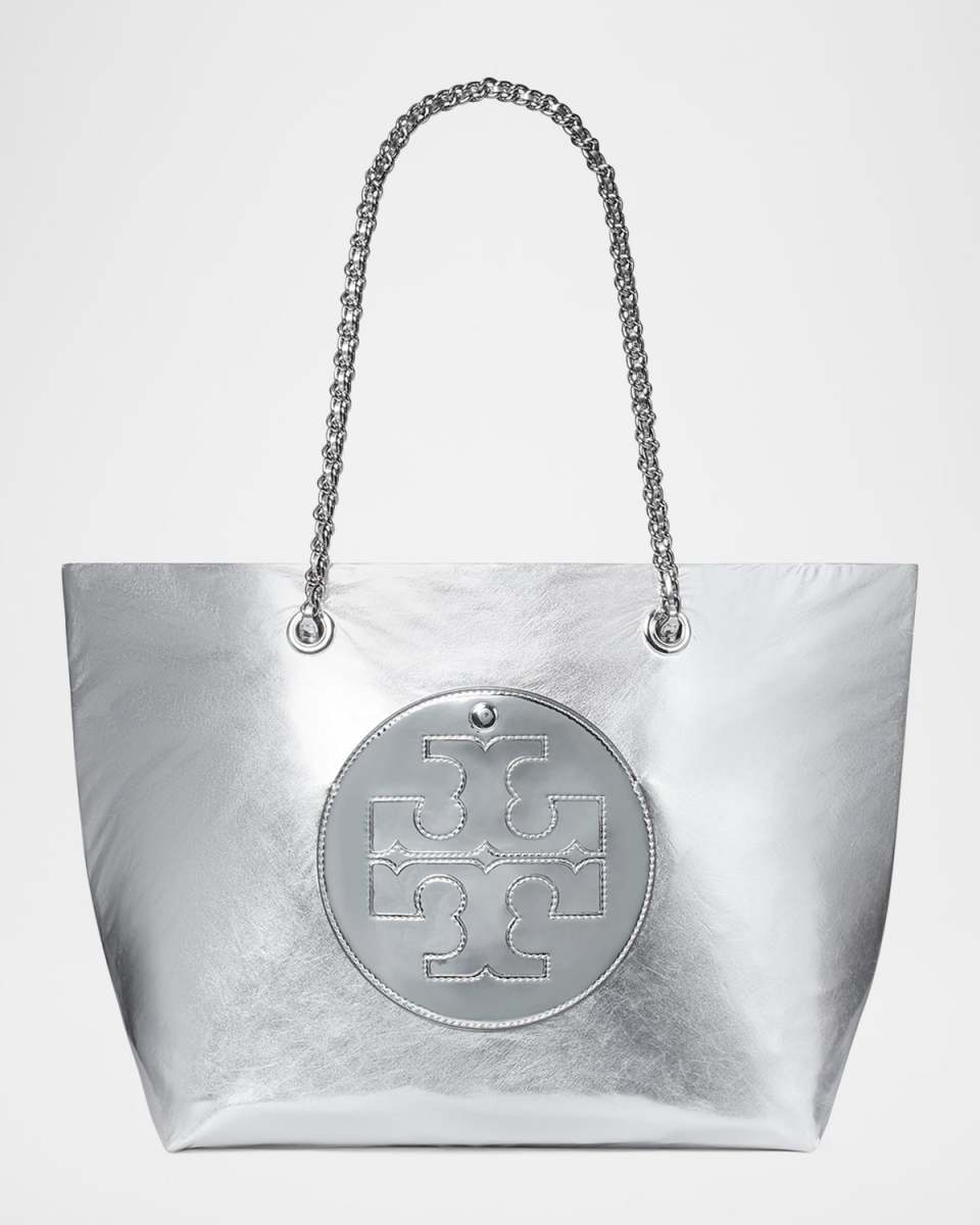 Ella Metallic Chain Tote Bag